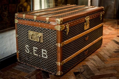 goyard steamer trunk for sale|Goyard trunks.